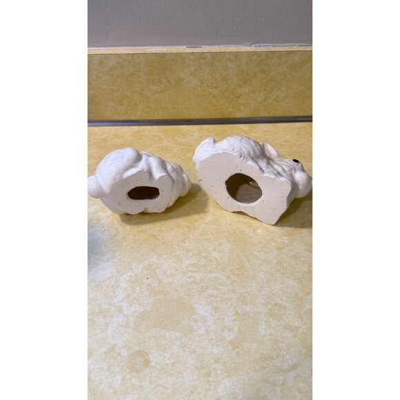 Vintage Ceramic Rabbit & Guinea Pig Salt & Pepper Shakers - Picture 4 of 9